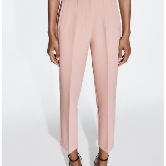Zara XS High Waisted Pants Pink - Picture 3 of 4